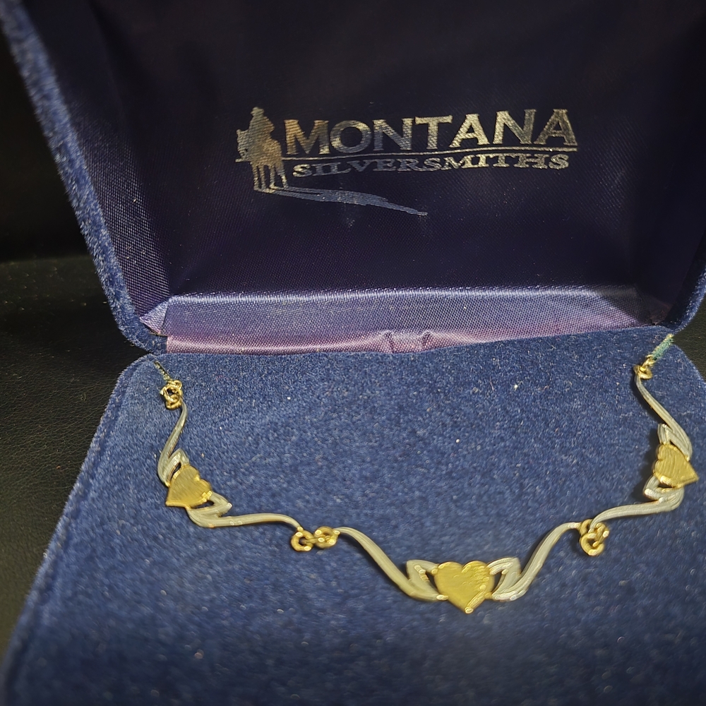Montana Silversmiths Gold and Silver Heart Necklace